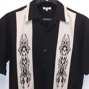 90s Vintage XL Tribal Club Dress Shirt RARE